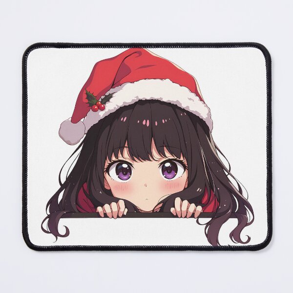 Item preview, Takina Inoue Lycoris Recoil Chibi Kawaii Christmas Peeker Anime Cute Holiday Charm designed and sold by HumbertoValveno.