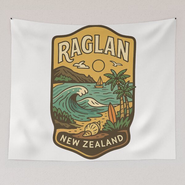 Item preview, Raglan Surf Beach and West Coast Landscape New Zealand designed and sold by Places On Earth.