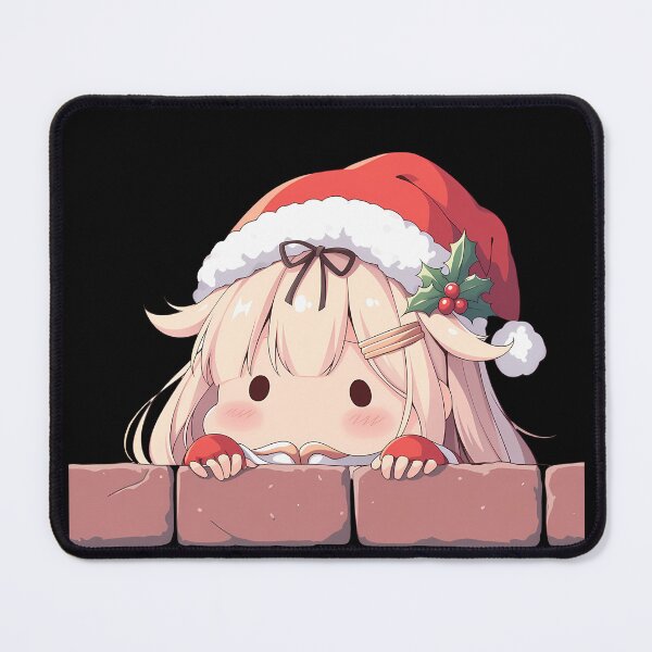 Item preview, Kancolle Yuudachi Kantai Collection Chibi Kawaii Christmas Peeker Anime Girl Holiday Joy designed and sold by HumbertoValveno.