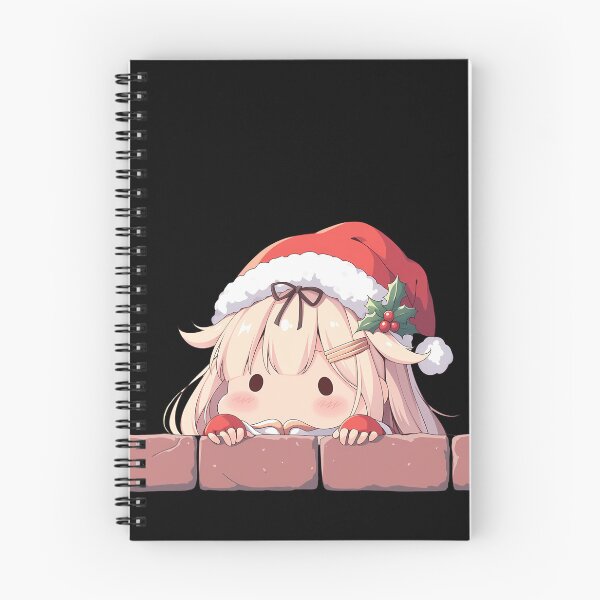 Item preview, Kancolle Yuudachi Kantai Collection Chibi Kawaii Christmas Peeker Anime Girl Holiday Joy designed and sold by HumbertoValveno.