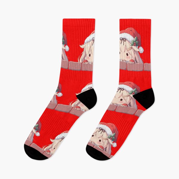 Item preview, Kancolle Yuudachi Kantai Collection Chibi Kawaii Christmas Peeker Anime Girl Holiday Joy designed and sold by HumbertoValveno.