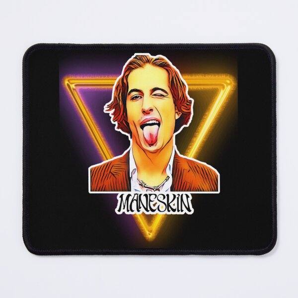 Item preview, Damiano David Retro Neon Portrait – Bold Artistic Style designed and sold by markelhovardt.