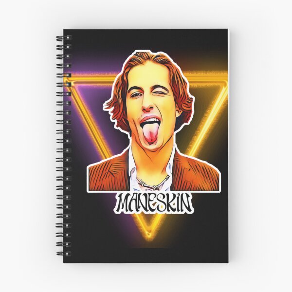 Item preview, Damiano David Retro Neon Portrait – Bold Artistic Style designed and sold by markelhovardt.