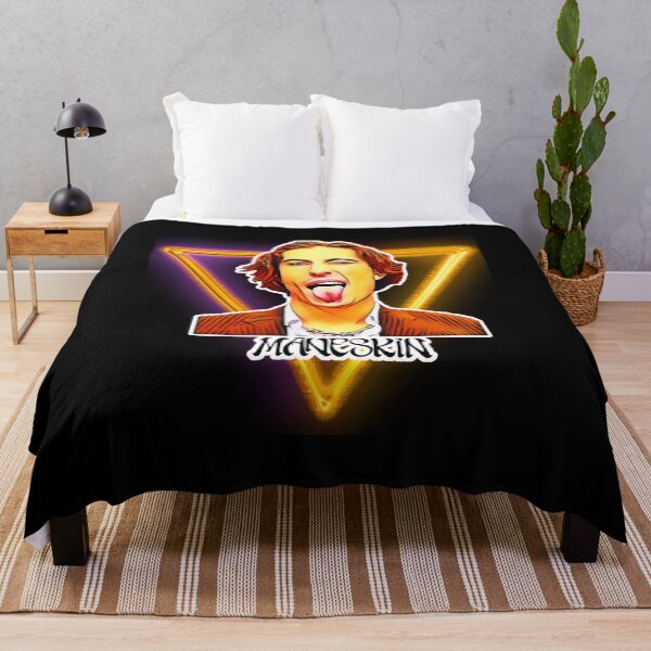 Item preview, Damiano David Retro Neon Portrait – Bold Artistic Style designed and sold by markelhovardt.