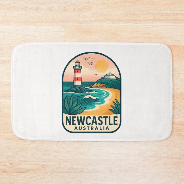 Item preview, Nobbys Lighthouse and Fort Scratchley in Newcastle NSW designed and sold by Places On Earth.