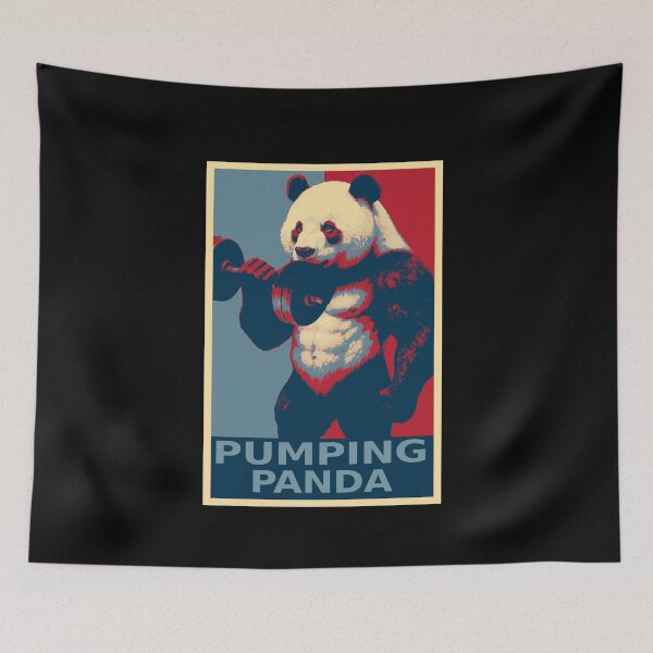 Item preview, Pumping Panda Weightlifting HOPE designed and sold by TrueArtsStore.