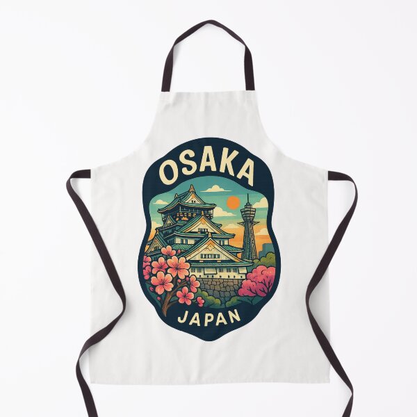 Item preview, Osaka Castle with Tsutenkaku Tower and Sakura Blossoms designed and sold by Places On Earth.