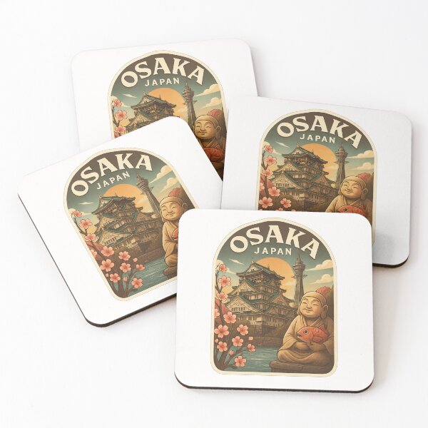 Item preview, Osaka Castle Park with Tsutenkaku and Ebisu Statue designed and sold by Places On Earth.