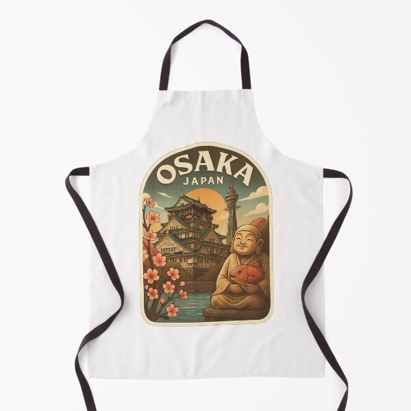 Item preview, Osaka Castle Park with Tsutenkaku and Ebisu Statue designed and sold by Places On Earth.