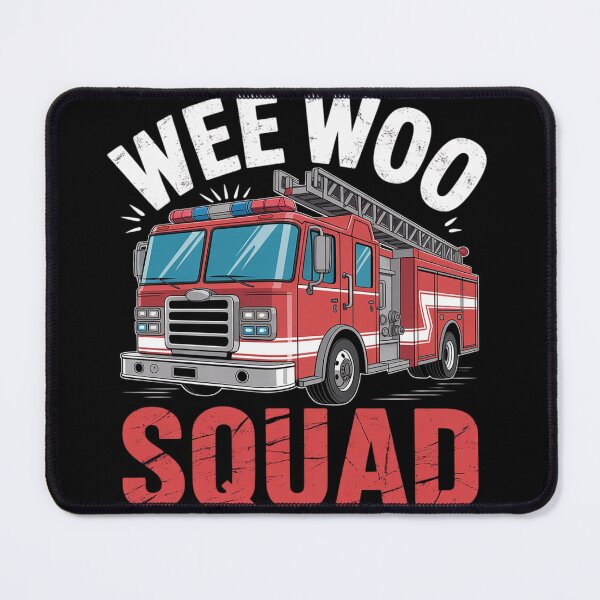 Item preview, Wee Woo Squad Firefighter Fire Truck Fireman Men Women 1 designed and sold by InspiredFoul.