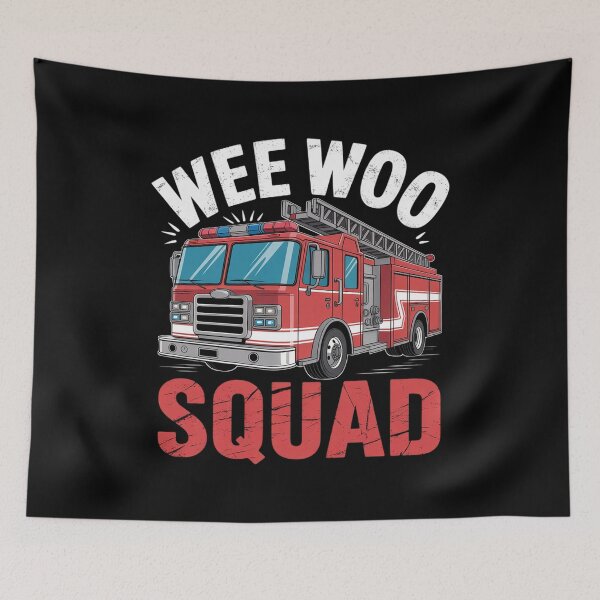 Item preview, Wee Woo Squad Firefighter Fire Truck Fireman Men Women 1  designed and sold by InspiredFoul.