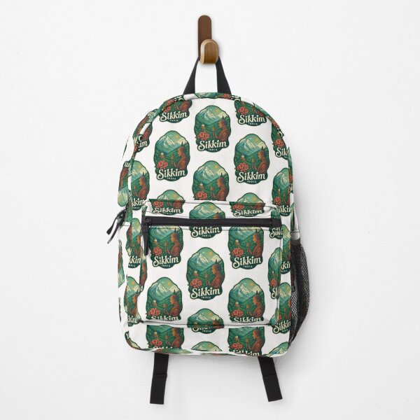 Item preview, Sikkim Himalayas with Buddhist Monk and Stupa designed and sold by Places On Earth.
