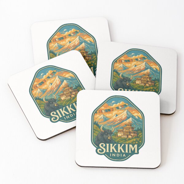 Item preview, Sikkim Mountain Monastery and Himalayan Yak designed and sold by Places On Earth.