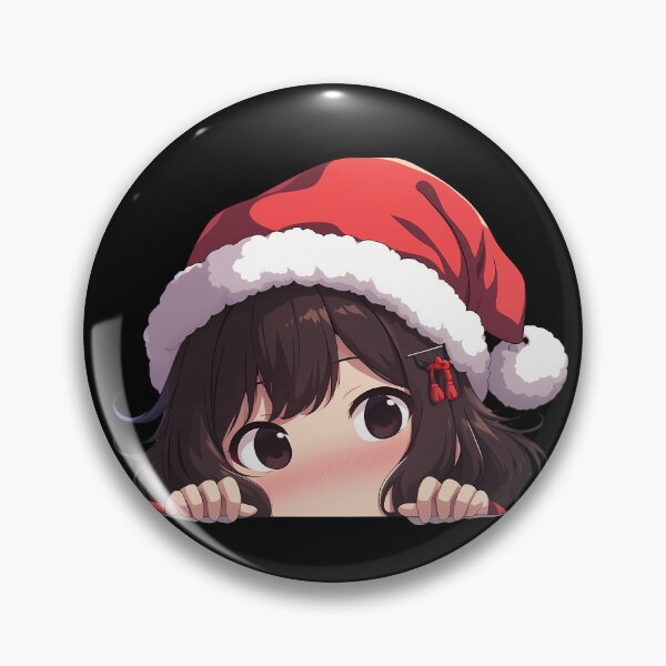 Item preview, Kancolle Fubuki Kantai Collection Chibi Kawaii Christmas Peeker Anime Girl Holiday Delight designed and sold by HumbertoValveno.