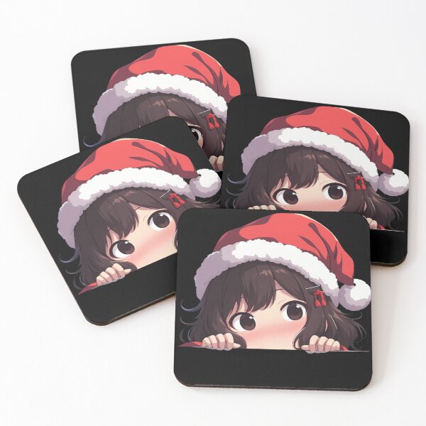 Item preview, Kancolle Fubuki Kantai Collection Chibi Kawaii Christmas Peeker Anime Girl Holiday Delight designed and sold by HumbertoValveno.