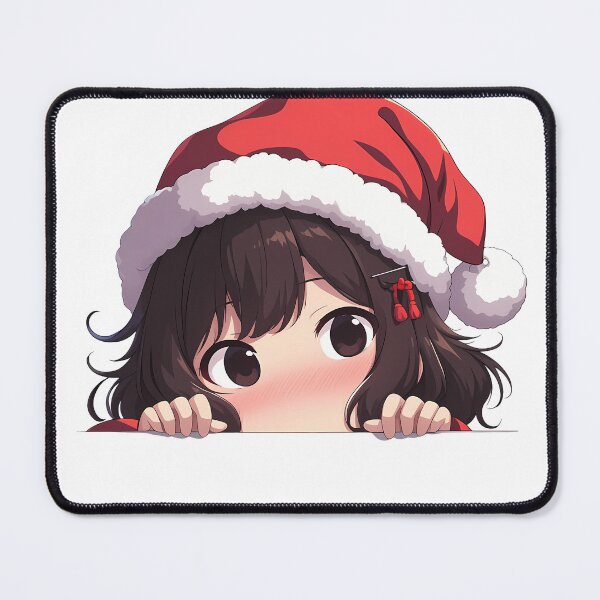 Item preview, Kancolle Fubuki Kantai Collection Chibi Kawaii Christmas Peeker Anime Girl Holiday Delight designed and sold by HumbertoValveno.