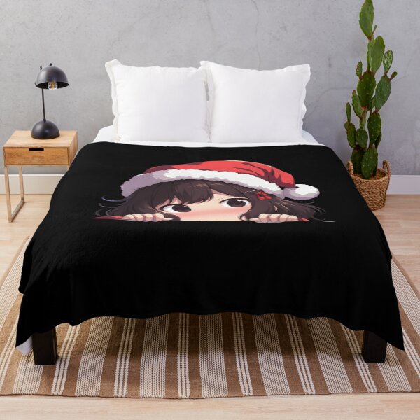 Item preview, Kancolle Fubuki Kantai Collection Chibi Kawaii Christmas Peeker Anime Girl Holiday Delight designed and sold by HumbertoValveno.
