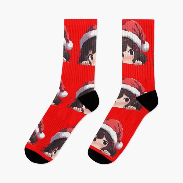 Item preview, Kancolle Fubuki Kantai Collection Chibi Kawaii Christmas Peeker Anime Girl Holiday Delight designed and sold by HumbertoValveno.