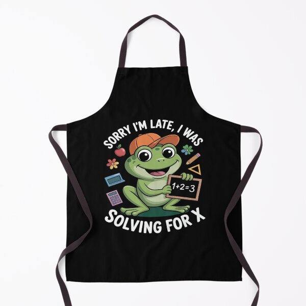 Item preview, Math Solving for X Frog First Day Of School designed and sold by LittleDame.
