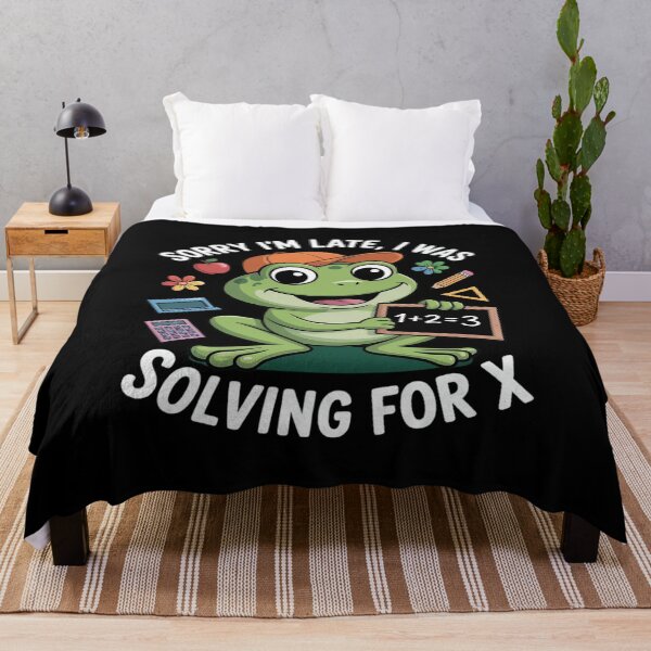 Item preview, Math Solving for X Frog First Day Of School designed and sold by LittleDame.