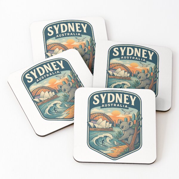 Item preview, Sydney Harbour Bridge with Opera House and Coastal Wildlife designed and sold by Places On Earth.