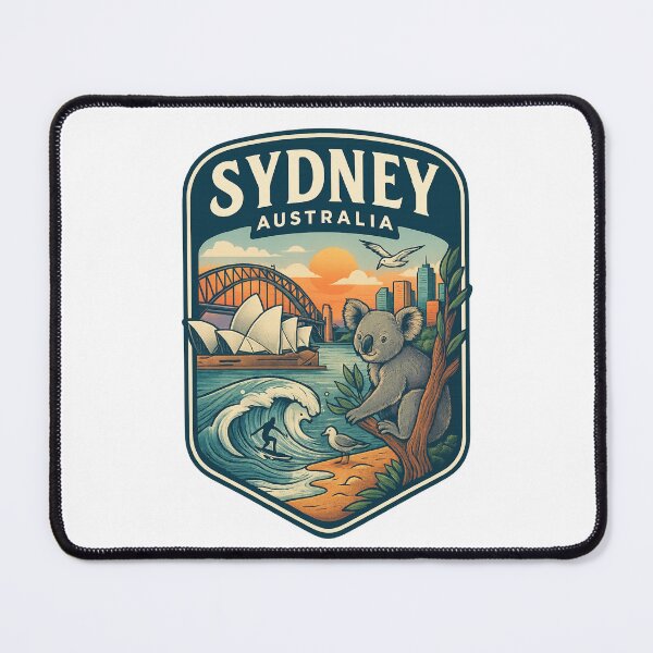 Item preview, Sydney Harbour Bridge with Opera House and Coastal Wildlife designed and sold by Places On Earth.