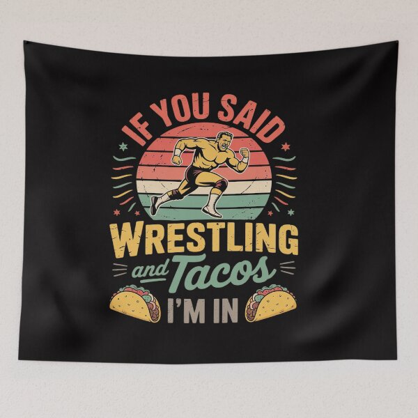 Item preview, Wrestling and Tacos Wrestle designed and sold by CareTopping.