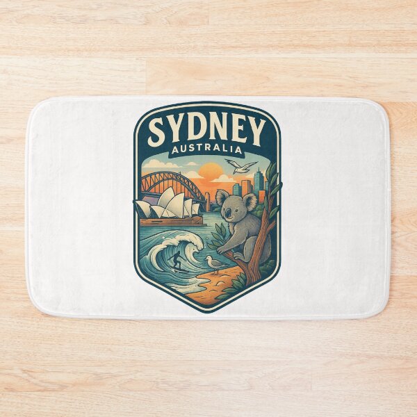 Item preview, Sydney Harbour Bridge with Opera House and Coastal Wildlife designed and sold by Places On Earth.