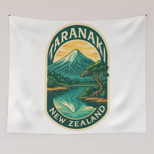 Item preview, Mount Taranaki Reflections in Egmont National Park designed and sold by Places On Earth.