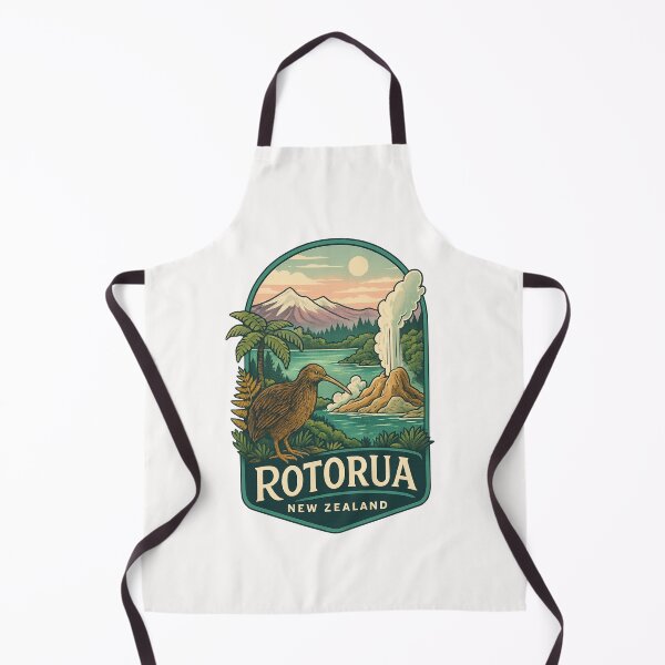 Item preview, Rotorua Geothermal Valley with Kiwi and Mount Tarawera designed and sold by Places On Earth.