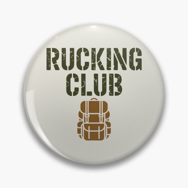 Item preview, Rucking Club Military Backpack Distressed Font Outdoor Fitness Design designed and sold by SplashTastic.