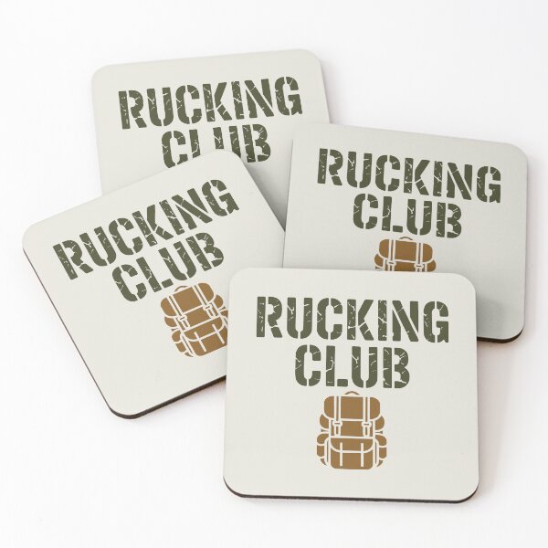 Item preview, Rucking Club Military Backpack Distressed Font Outdoor Fitness Design designed and sold by SplashTastic.