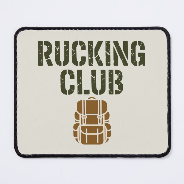 Item preview, Rucking Club Military Backpack Distressed Font Outdoor Fitness Design designed and sold by SplashTastic.