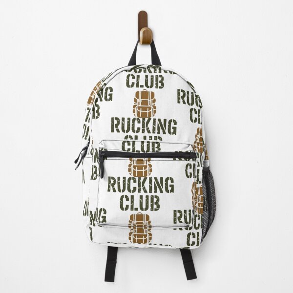 Item preview, Rucking Club Military Backpack Distressed Font Outdoor Fitness Design designed and sold by SplashTastic.