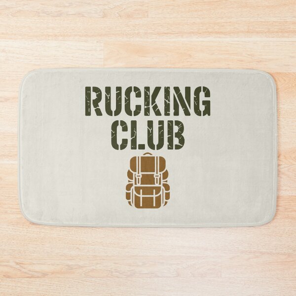 Item preview, Rucking Club Military Backpack Distressed Font Outdoor Fitness Design designed and sold by SplashTastic.