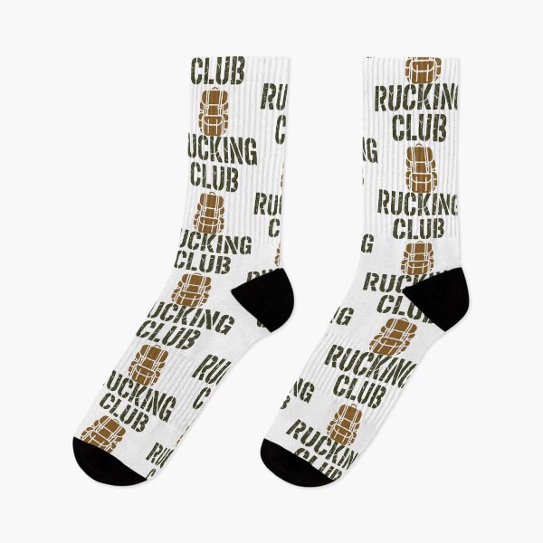 Item preview, Rucking Club Military Backpack Distressed Font Outdoor Fitness Design designed and sold by SplashTastic.