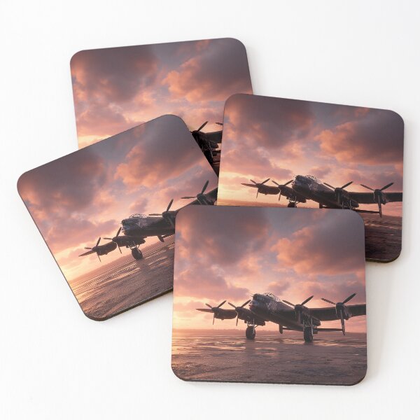 Item preview, Lincolnshire Airbase In Early Morning Glow with Mist Rising designed and sold by Skyframe Aviation.