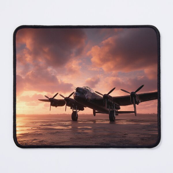 Item preview, Lincolnshire Airbase In Early Morning Glow with Mist Rising designed and sold by Skyframe Aviation.