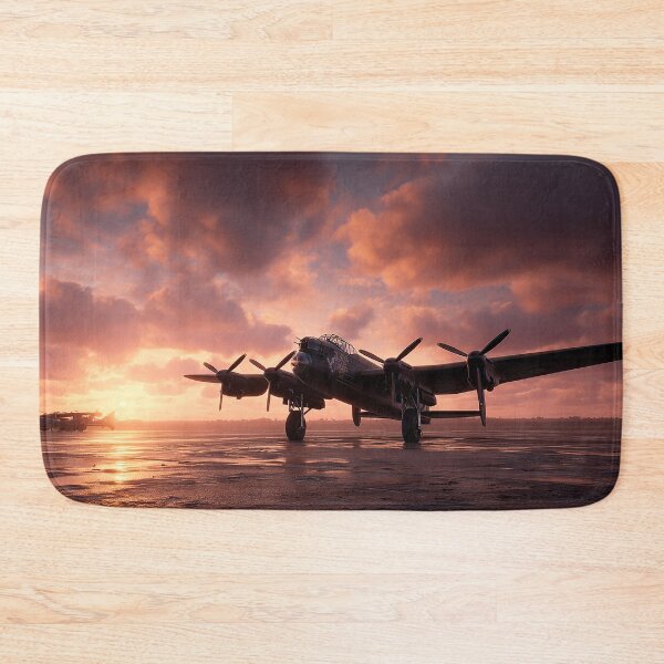 Item preview, Lincolnshire Airbase In Early Morning Glow with Mist Rising designed and sold by Skyframe Aviation.