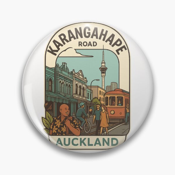 Item preview, Karangahape Road Streetscape with Sky Tower in Auckland designed and sold by Places On Earth.