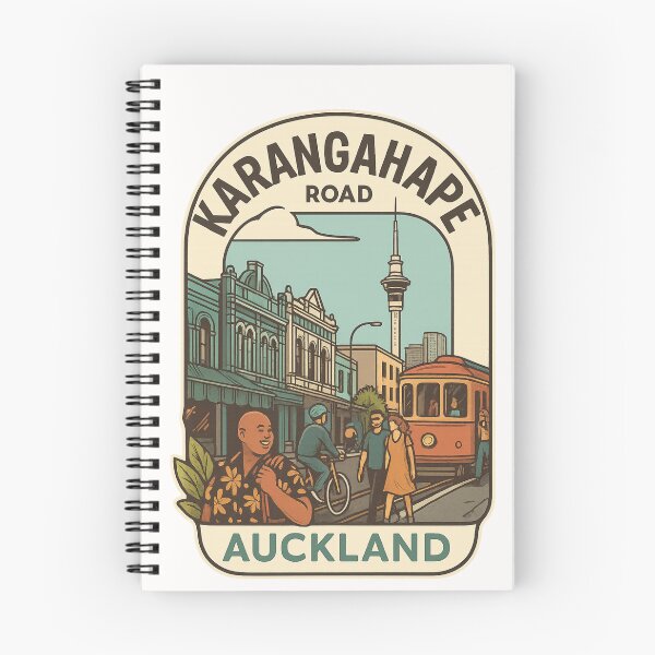 Item preview, Karangahape Road Streetscape with Sky Tower in Auckland designed and sold by Places On Earth.