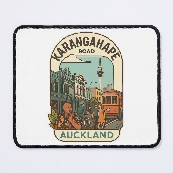 Item preview, Karangahape Road Streetscape with Sky Tower in Auckland designed and sold by Places On Earth.