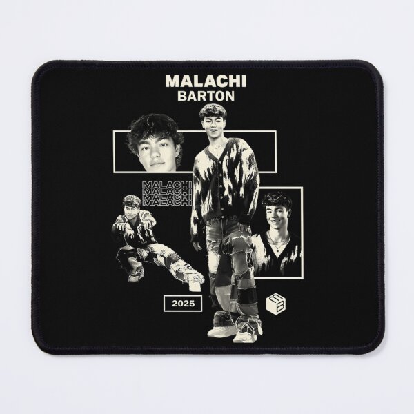 Item preview, Malachi Barton Aesthetic Edit – Retro Monochrome Fan Art Collage designed and sold by markelhovardt.