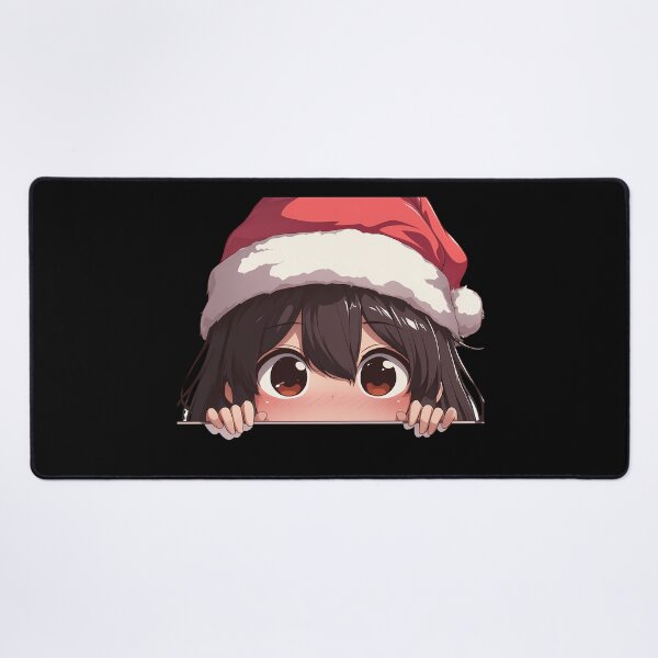 Item preview, Kancolle Akagi Kantai Collection Chibi Kawaii Christmas Peeker Anime Girl Holiday Magic designed and sold by HumbertoValveno.