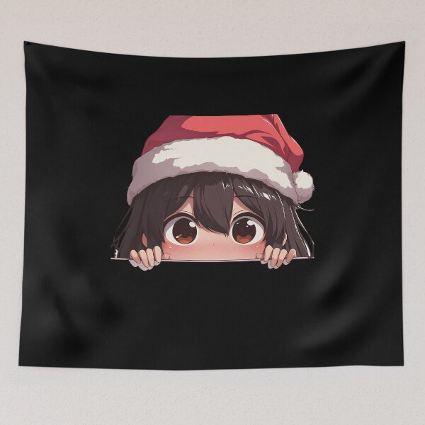 Item preview, Kancolle Akagi Kantai Collection Chibi Kawaii Christmas Peeker Anime Girl Holiday Magic designed and sold by HumbertoValveno.