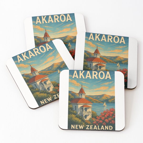Item preview, Akaroa Harbour with Banks Peninsula Hills and Historic Villa designed and sold by Places On Earth.