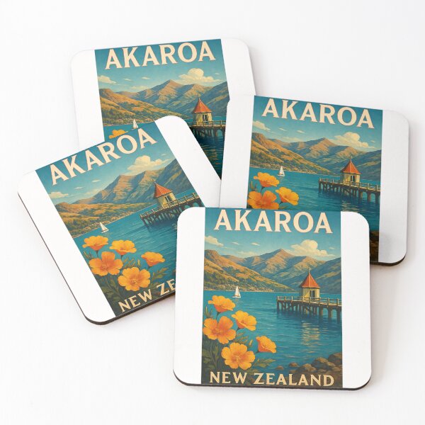 Item preview, Akaroa Wharf with Banks Peninsula Mountains and Harbour designed and sold by Places On Earth.