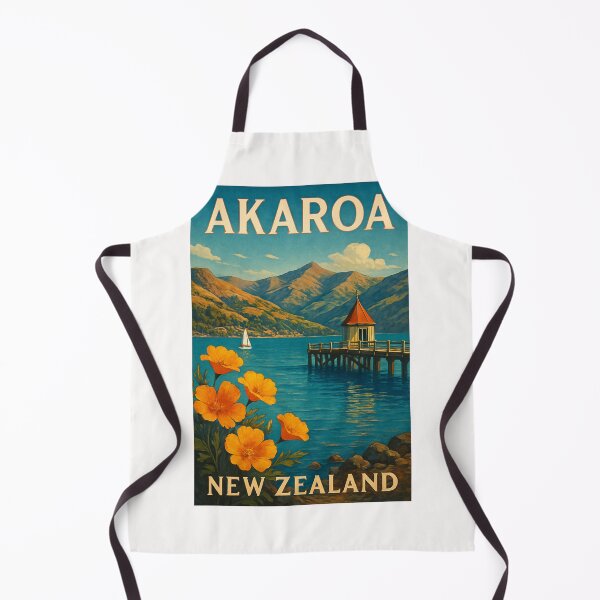Item preview, Akaroa Wharf with Banks Peninsula Mountains and Harbour designed and sold by Places On Earth.