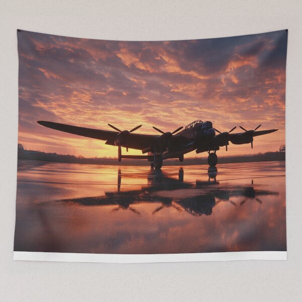 Item preview, Early Morning Airfield During First Light against the Horizon designed and sold by Skyframe Aviation.