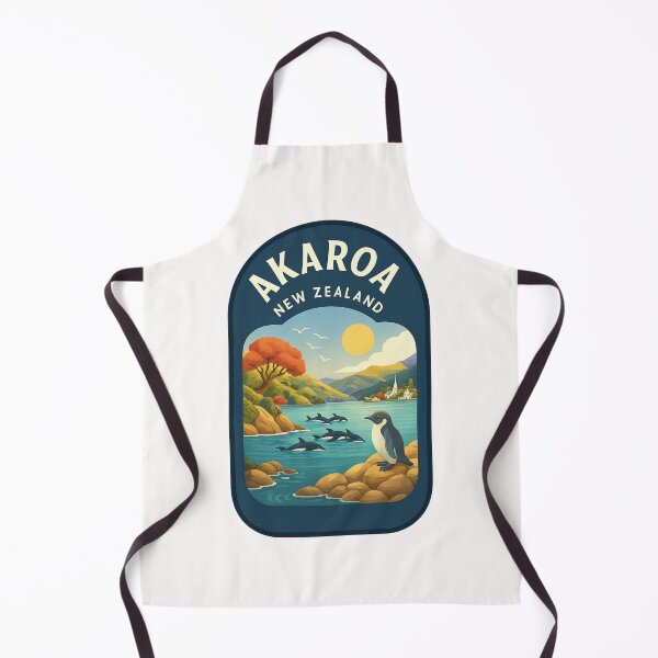 Item preview, Akaroa Harbour with Hector’s Dolphins and Banks Peninsula Hills designed and sold by Places On Earth.